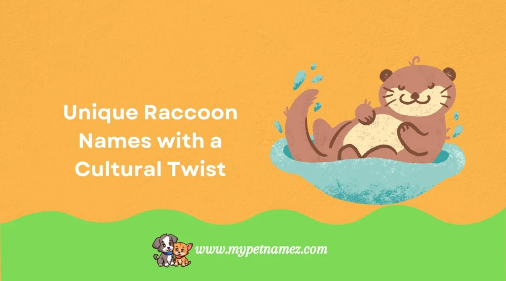 Unique Raccoon Names with a Cultural Twist