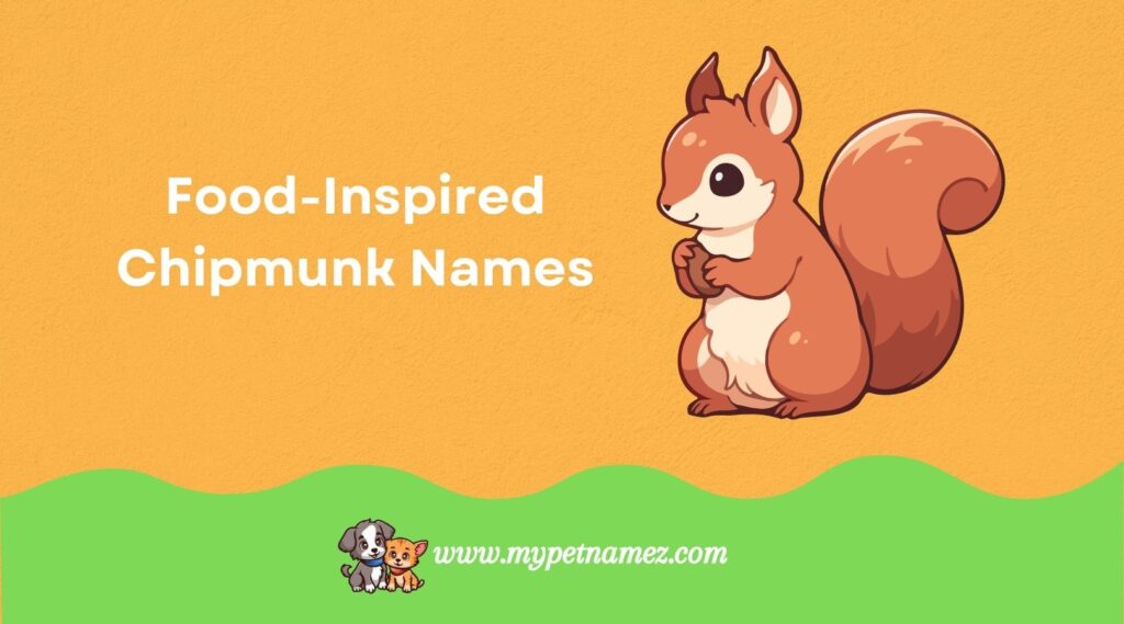 Food-Inspired Chipmunk Names