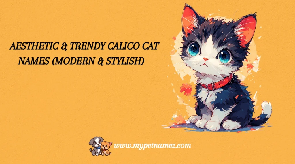 Aesthetic & Trendy Calico Cat Names (Modern & Stylish)