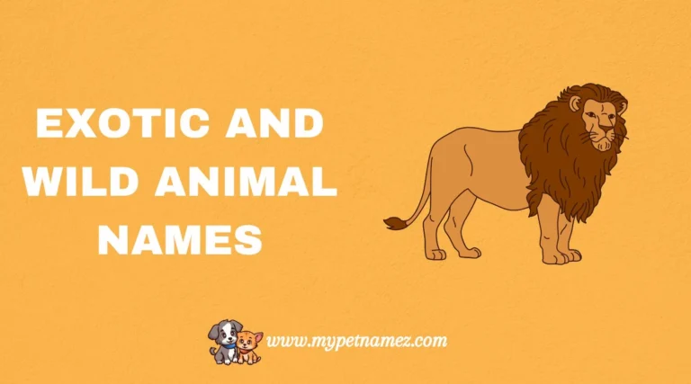 301 Exotic and Wild Animal Names