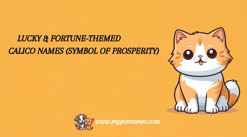 Lucky & Fortune-Themed Calico Names (Symbol of Prosperity)