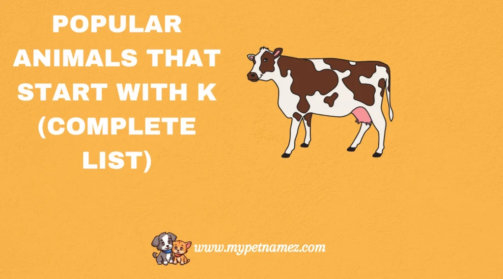 Popular Animals That Start with K (Complete List)